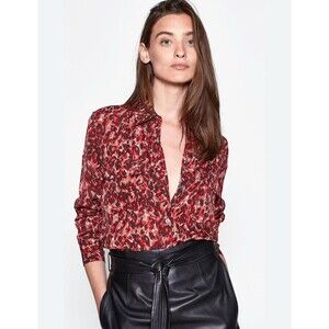 Womens Size L Equipment Signature Jacquard Shirt EUC